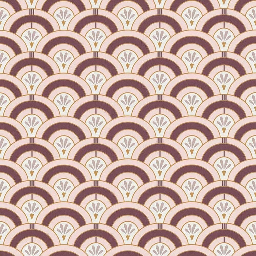 Papel De Parede Melody Art Deco Et Or 51197103 - Rolo 10m X 0,53m