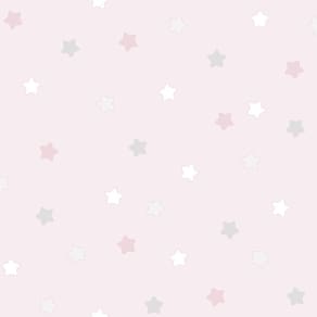 Papel De Parede Lullaby Estrelas Rosa 2252 - Rolo 10m X 0,53m