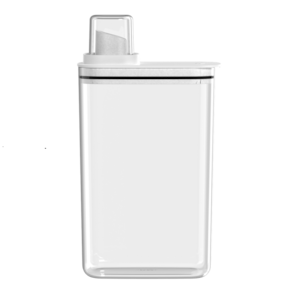 Dispenser Organizador Lavanderia 2,3 e 1,5L amaciante sabão em pó - Cinza Branco OU