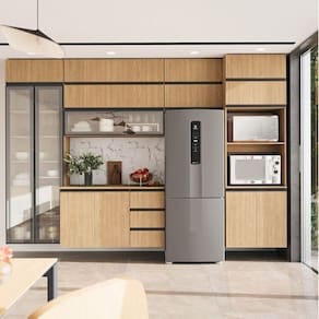 Cozinha Modulada 10 Peças 7 Aéreos 1 Balcão 1 Torre 1 Cristaleira Nara Cabecasa Madeiramadeira Avena