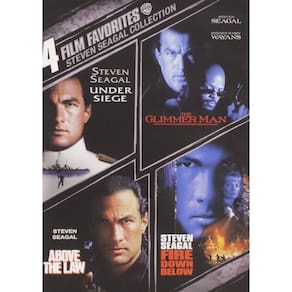 DVD 4 filmes favoritos: Steven Seagal (Above the Law, Fire Down Below, The Glimmer Man, Under Siege)