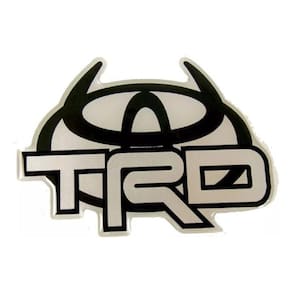 Emblema Adesivo Resinado Toyota Trd Preto Rs01 Fk
