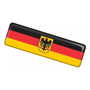 Emblema Adesivo Resinado Volkswagen Bandeira Alemanha Rs02