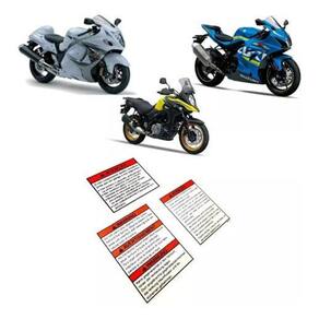 Adesivo Etiqueta Suzuki Vstrom Gsxr Gsxf Gsx Hayabusa