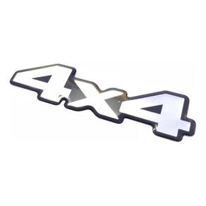 Emblema Adesivo Resinado 4X4 L200 Triton Preto 4X4Rs