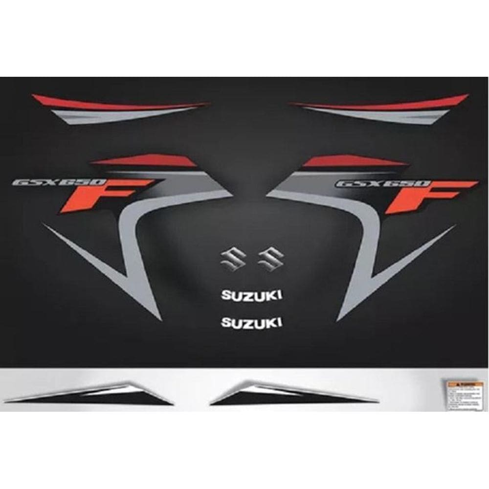 Kit Adesivos Suzuki Gsx 650F 2008 Preta Gsx650Pt