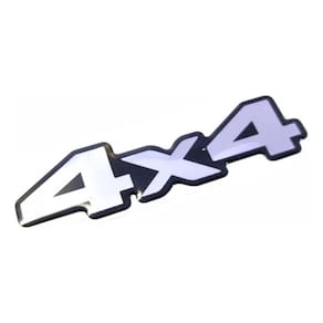 Emblema Adesivo Resinado 4X4 L200 Triton Preto 4X4Rs Fk