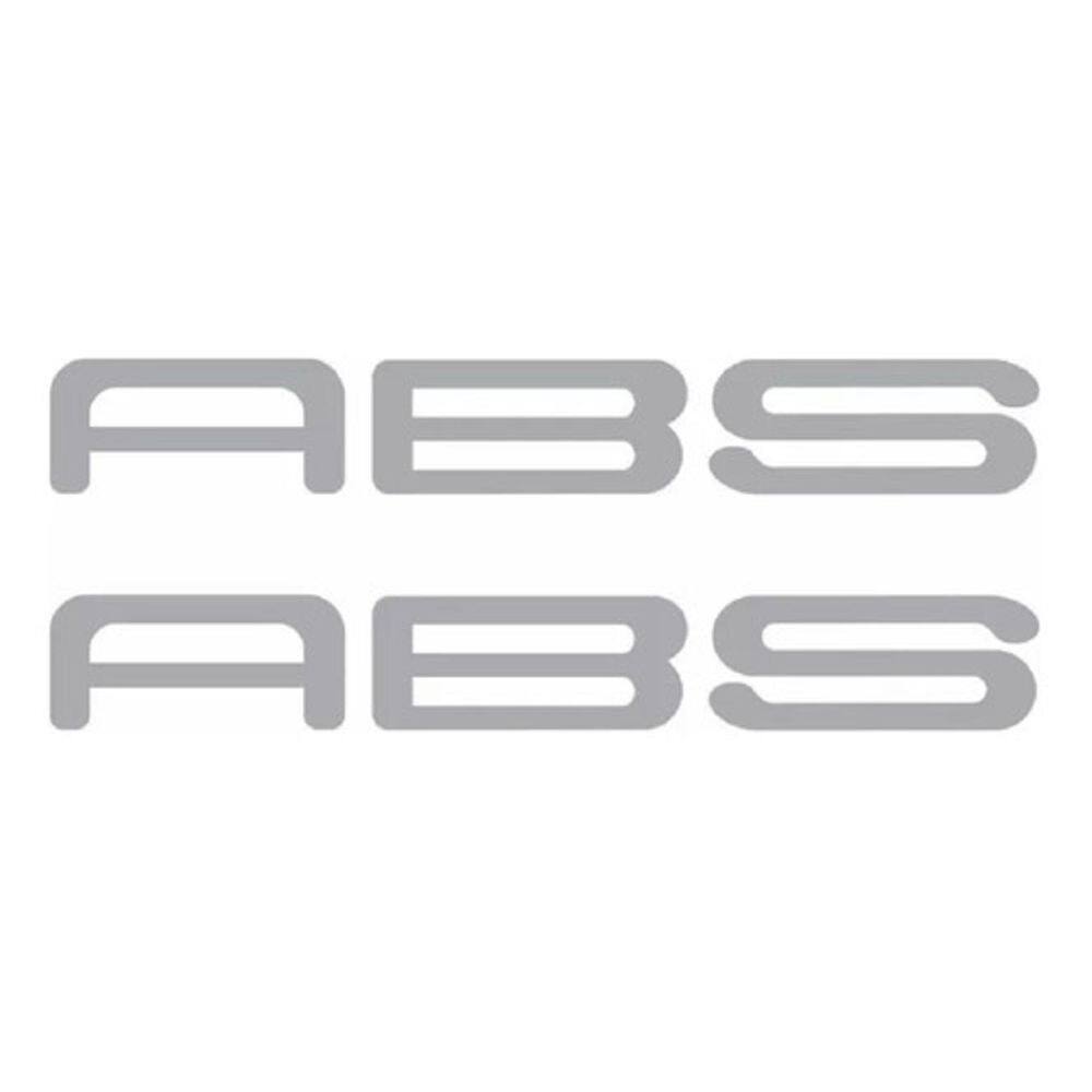 Faixas Adesivos Emblemas Abs Prata Compatível Moto Kawasaki