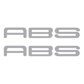 Faixas Adesivos Emblemas Abs Prata Compatível Moto Kawasaki