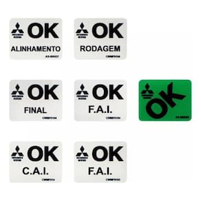 Kit Adesivos Selo Qualidadade Ok Parabrisa Mitsubishi Pajero