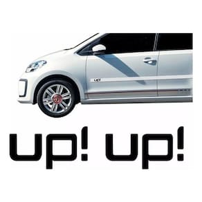 Par Escrita Friso Adesivo Lateral Volkswagen Up Ad057