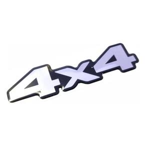 Emblema Adesivo Resinado 4X4 L200 Triton Preto 4X4Rs Fk