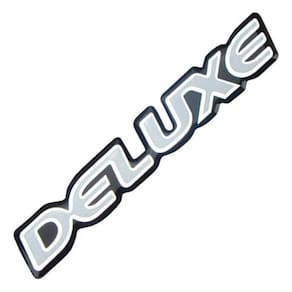Emblema Adesivo Deluxe Blazer S10 Prata Resinado Bar019