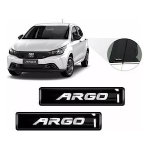 Kit Adesivos 2 Emblemas Lateral Coluna Argo Resinado 3D