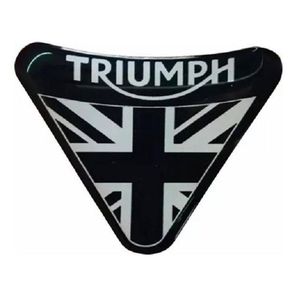 Emblema Adesivo Resinado Escudo Triumph Daytona 4X5 Rs04 Cor