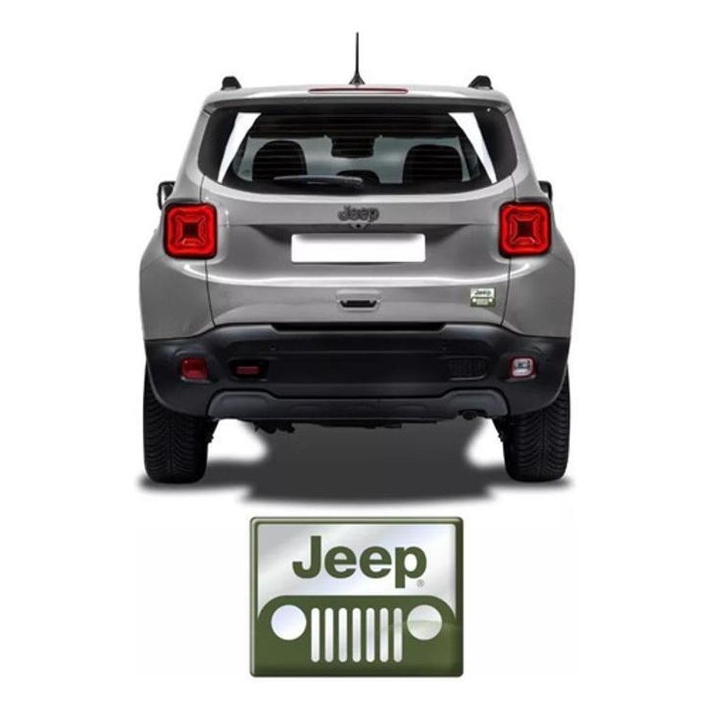 Aplique Emblema Jeep Renegade Resinado Cromado Res08 Fgc