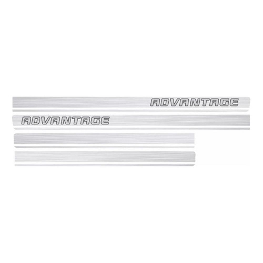 Adesivo Faixa Chevrolet Blazer Advantage Aço Escovado Fba006