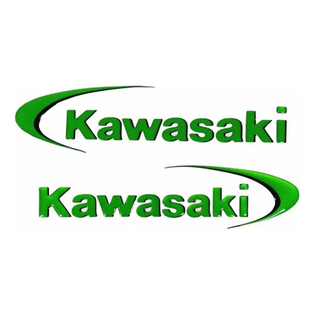 Adesivos Emblemas Compativel Kawasaki Tverde 15X4Cm 3D Re19