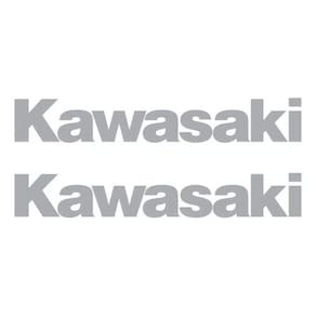 Par Adesivo Faixa Compatível Com Kawasaki Tanque- Prata 01
