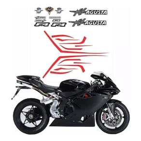 Kit Adesivo Compatível Mv Agusta F4 2014 Preta Completo 013