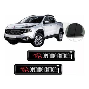 Kit Adesivo Emblema Lateral Coluna Toro Opening Resinado 3D