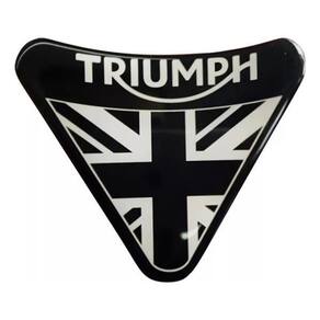 Adesivo Resinado Escudo Compatível Com Triumph 7,5X9 Rs05