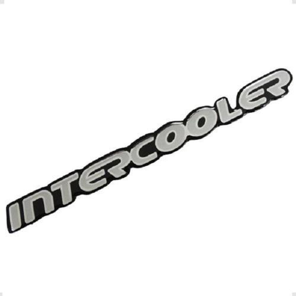 Emblema Adesivo Intercooler Blazer S10 Prata Resinado Bar027