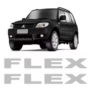 Par Adesivos Flex Capo Mitsubishi Pajero Tr4 Cinza Tr4006 Fk