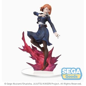Figura SEGA Jujutsu Kaisen SPM Nobara Kugisaki com suporte de base