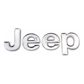 Emblema Adesivo Resinado Jeep Cherokee Cromado Jeep
