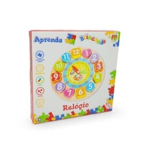 Didaticos Aprenda Brincando Relogio DM Toys Cores Diversas Brinquedo Didatico