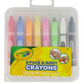 Lápis de pintura facial e corporal Crayola para crianças e fantasias x8