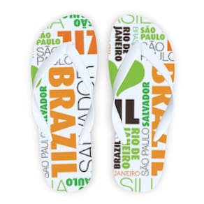 Chinelo Estampa de Países – Ideal para Presentes e Viagens