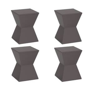 Conjunto com 4 Banquetas Nitro Cinza Mushroom
