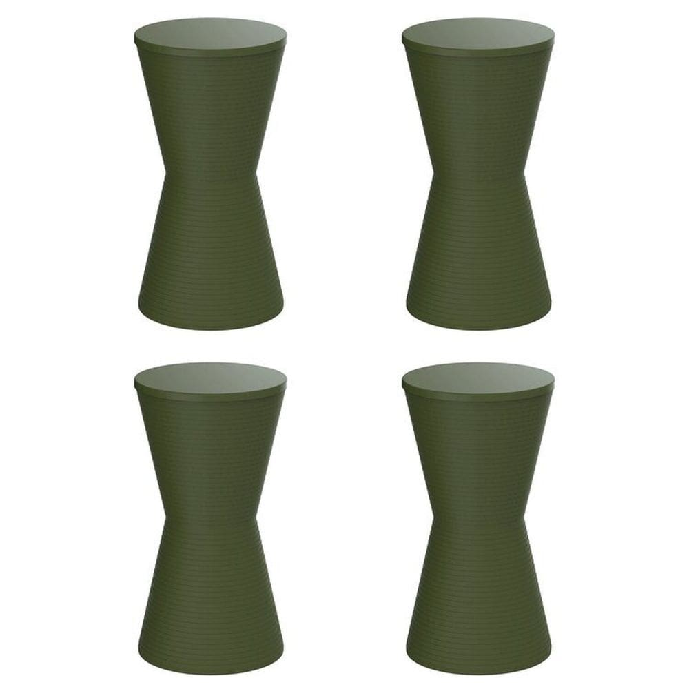 Conjunto com 4 Banquetas Dub Verde Alecrim