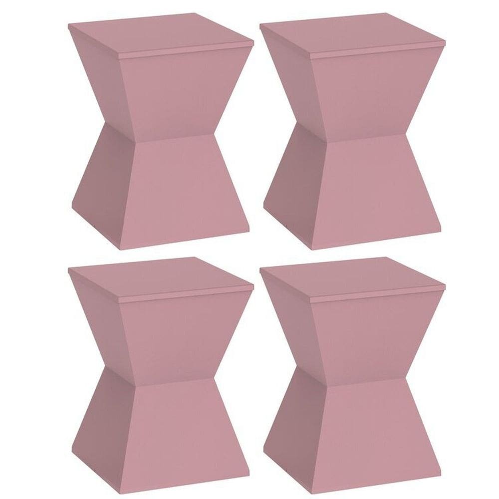 Conjunto com 4 Banquetas Calla Rose