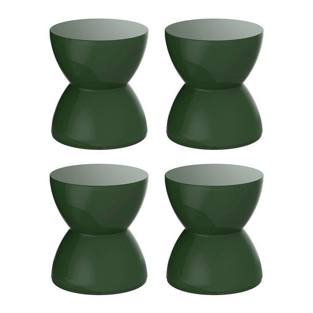 Conjunto com 4 Banquetas Hydro Verde Alecrim