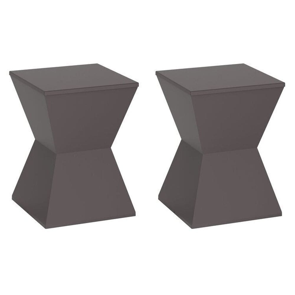 Conjunto com 2 Banquetas Cinza Mushroom