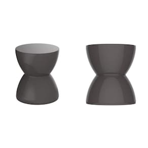Conjunto com 2 Banquetas Hydro Cinza Mushroom