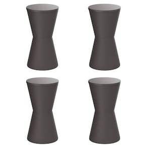 Conjunto com 4 Banquetas Dub Cinza Mushroom