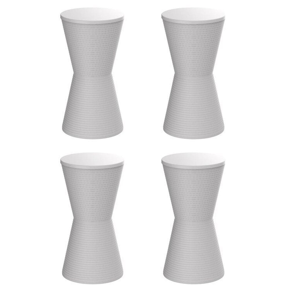 Conjunto com 4 Banquetas Dub Branco