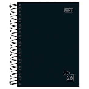 Agenda Diária 2026 Espiral M3 160Fls Spice Preto Tilibra