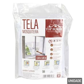 Tela Mosquiteira 150x180cm Adesiva Adaptável - Tudo em Caixa