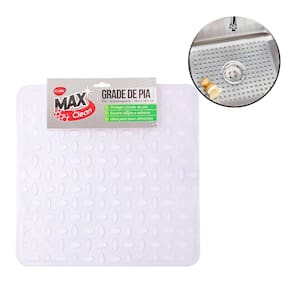 Tapete Protetor de PIA 28x28cm PVC Transparente - Tudo em Caixa