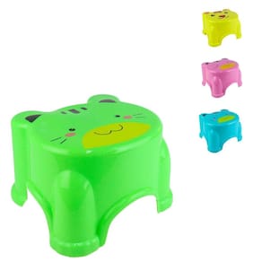 Banco de Plástico Infantil 13cm - Tudo em Caixa