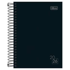 Agenda Diária 2026 Espiral M3 160Fls Spice Preto Tilibra
