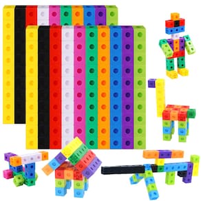 Brinquedo educacional Math Linking Cubes SpriteGru 200PCS