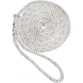 Cordas Dock Line New England 3/8 Premium de 3 fios 4,5 m brancas