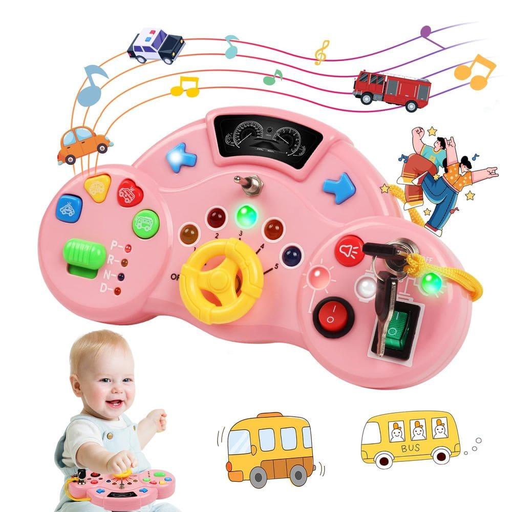 Brinquedo de aprendizagem sensorial FOJIFON Toddler Busy Board 1-3 anos