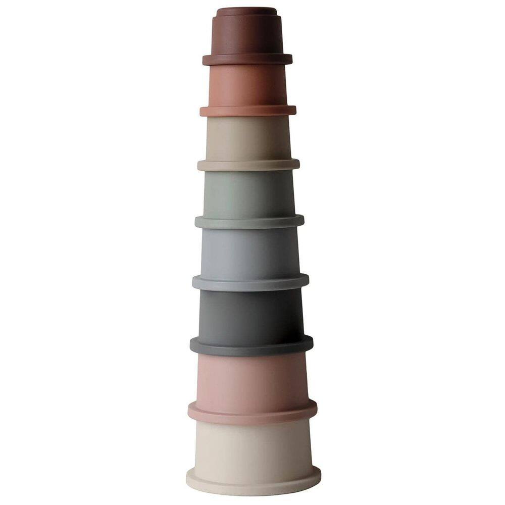 Stacking Cups Toy Mushie fabricado na Dinamarca para crianças de 0 a 4 anos